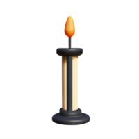 candlestick 3d rendering icon illustration png