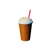 Milchshake 3d Rendern Symbol Illustration png