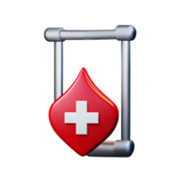 blood donation 3d rendering icon illustration png