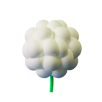 carnation 3d rendering icon illustration png