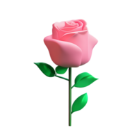 rose Rose 3d le rendu icône illustration png