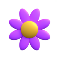 Jahrgang Blume 3d Rendern Symbol Illustration png