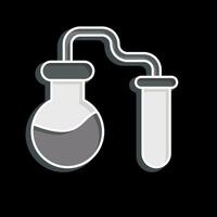 Icon Chemical Experiments. related to Biochemistry symbol. glossy style. simple design editable. simple illustration vector