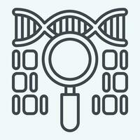Icon Genetic Code. related to Biochemistry symbol. line style. simple design editable. simple illustration vector