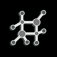 Icon Nano Technology. related to Biochemistry symbol. glossy style. simple design editable. simple illustration vector