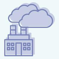 Icon Carbon Dioxide. related to Biochemistry symbol. two tone style. simple design editable. simple illustration vector