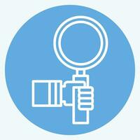 Icon Midge. related to Biochemistry symbol. blue eyes style. simple design editable. simple illustration vector