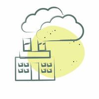 Icon Carbon Dioxide. related to Biochemistry symbol. Color Spot Style. simple design editable. simple illustration vector