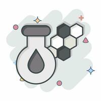 Icon Chlorophyll. related to Biochemistry symbol. comic style. simple design editable. simple illustration vector