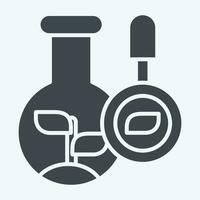 Icon Biology. related to Biochemistry symbol. glyph style. simple design editable. simple illustration vector