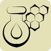 Icon Chlorophyll. related to Biochemistry symbol. hand drawn style. simple design editable. simple illustration vector