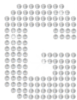 Shiny diamond alphabet png