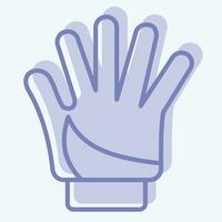 Icon Glove related to Bicycle symbol. two tone style. simple design editable. simple illustration vector