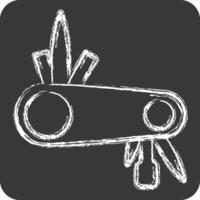 Icon Multitool related to Bicycle symbol. chalk Style. simple design editable. simple illustration vector