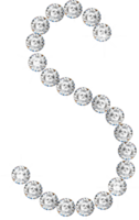 diamante bling alfabeto png