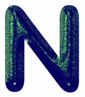 zwart met groen schijnen alfabet png