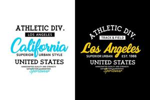 California Los Angeles, for print on t shirts etc. vector