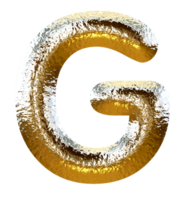 argent or métallique alphabet png