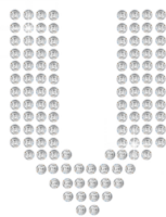 brillant diamant alphabet png