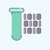 Icon Artificial Insemination. related to Biochemistry symbol. doodle style. simple design editable. simple illustration vector