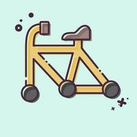 Icon Frame related to Bicycle symbol. MBE style. simple design editable. simple illustration vector