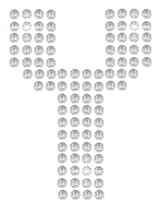 Shiny diamond alphabet png