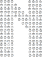 Shiny diamond alphabet png