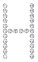 Diamond bling alphabet png