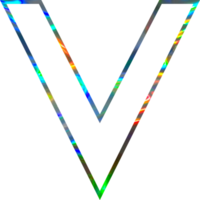 Holographic shiny alphabet png