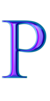 Blau irisierend Alphabet png