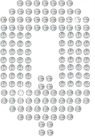 glänzend Diamant Alphabet png