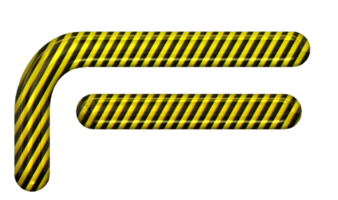 giallo nero Pericolo alfabeto png