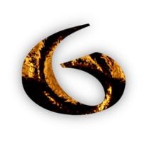 d'oro lettere e numeri png