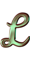 vert brillant alphabet png