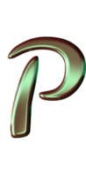 vert brillant alphabet png