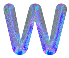 holographisch metallisch Alphabet png