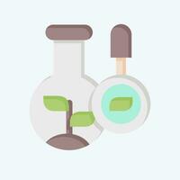 Icon Biology. related to Biochemistry symbol. flat style. simple design editable. simple illustration vector