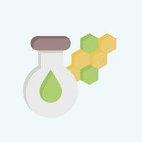 Icon Chlorophyll. related to Biochemistry symbol. flat style. simple design editable. simple illustration vector