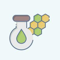 Icon Chlorophyll. related to Biochemistry symbol. doodle style. simple design editable. simple illustration vector