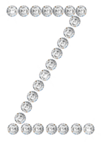 Diamond bling alphabet png