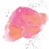 Watercolor splash stain background vector