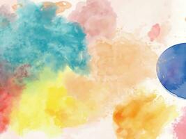 Watercolor splash stain background vector