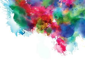 Watercolor splash stain background vector