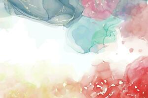 Watercolor splash stain background vector