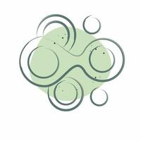 Icon Cells. related to Biochemistry symbol. Color Spot Style. simple design editable. simple illustration vector