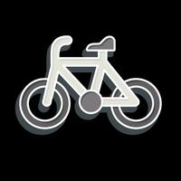 Icon Bike related to Bicycle symbol. glossy style. simple design editable. simple illustration vector