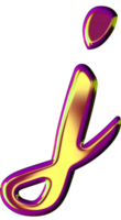 violet d'or alphabet png