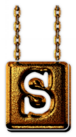 d'oro cartello alfabeto png