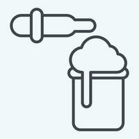 Icon Chemical Reaction. related to Biochemistry symbol. line style. simple design editable. simple illustration vector