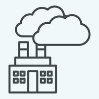 Icon Carbon Dioxide. related to Biochemistry symbol. line style. simple design editable. simple illustration vector